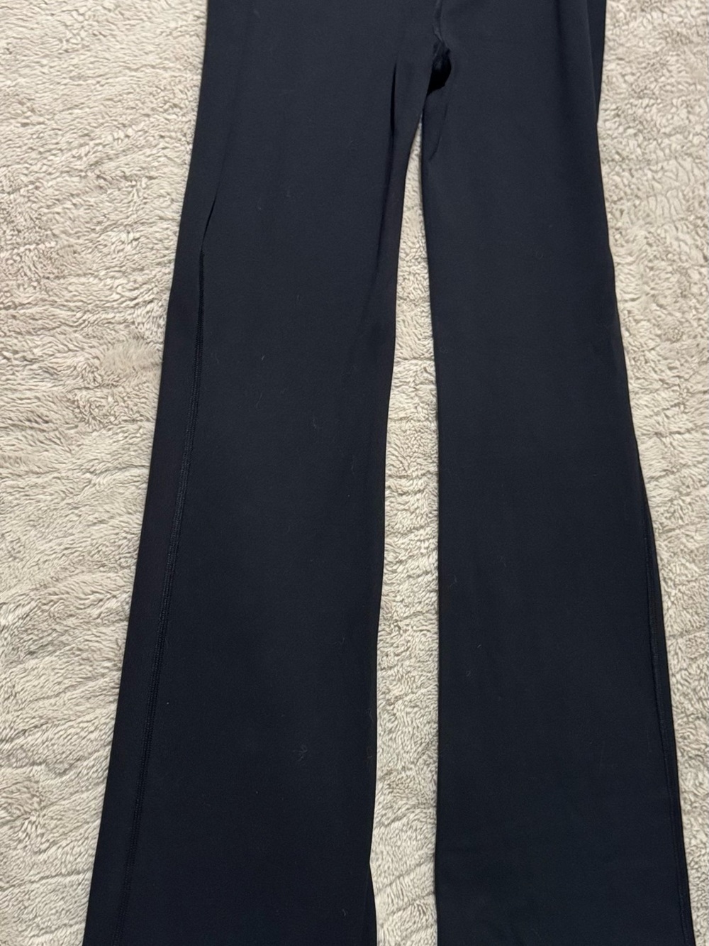 SKIMSxNike - NWT- Matte Foldover Slim Flare Leggings- Size Small- Obsidian - Picture 12 of 16